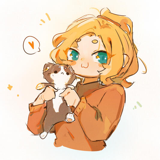 Colored Doodle Toni & Teddy