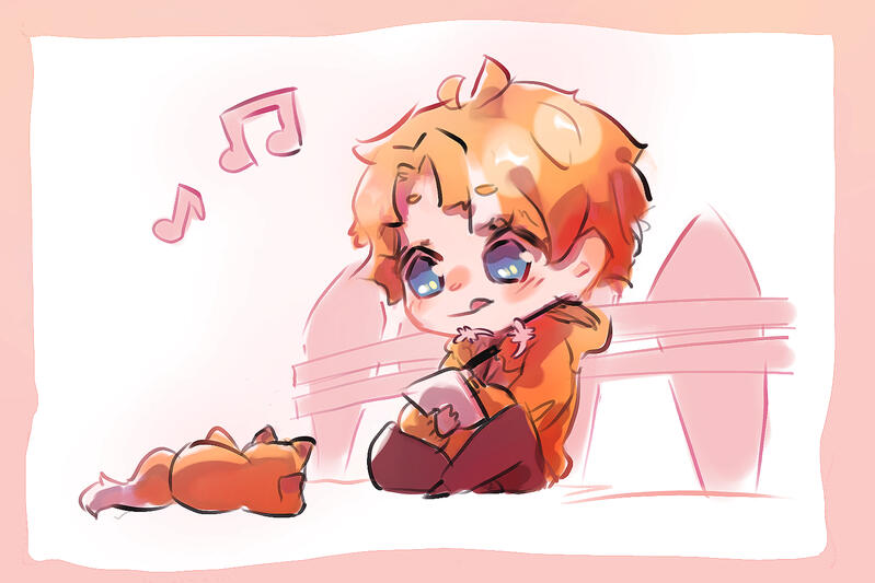 Doodle Postcard - Ladion