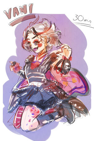 Colored Sketch - Vani